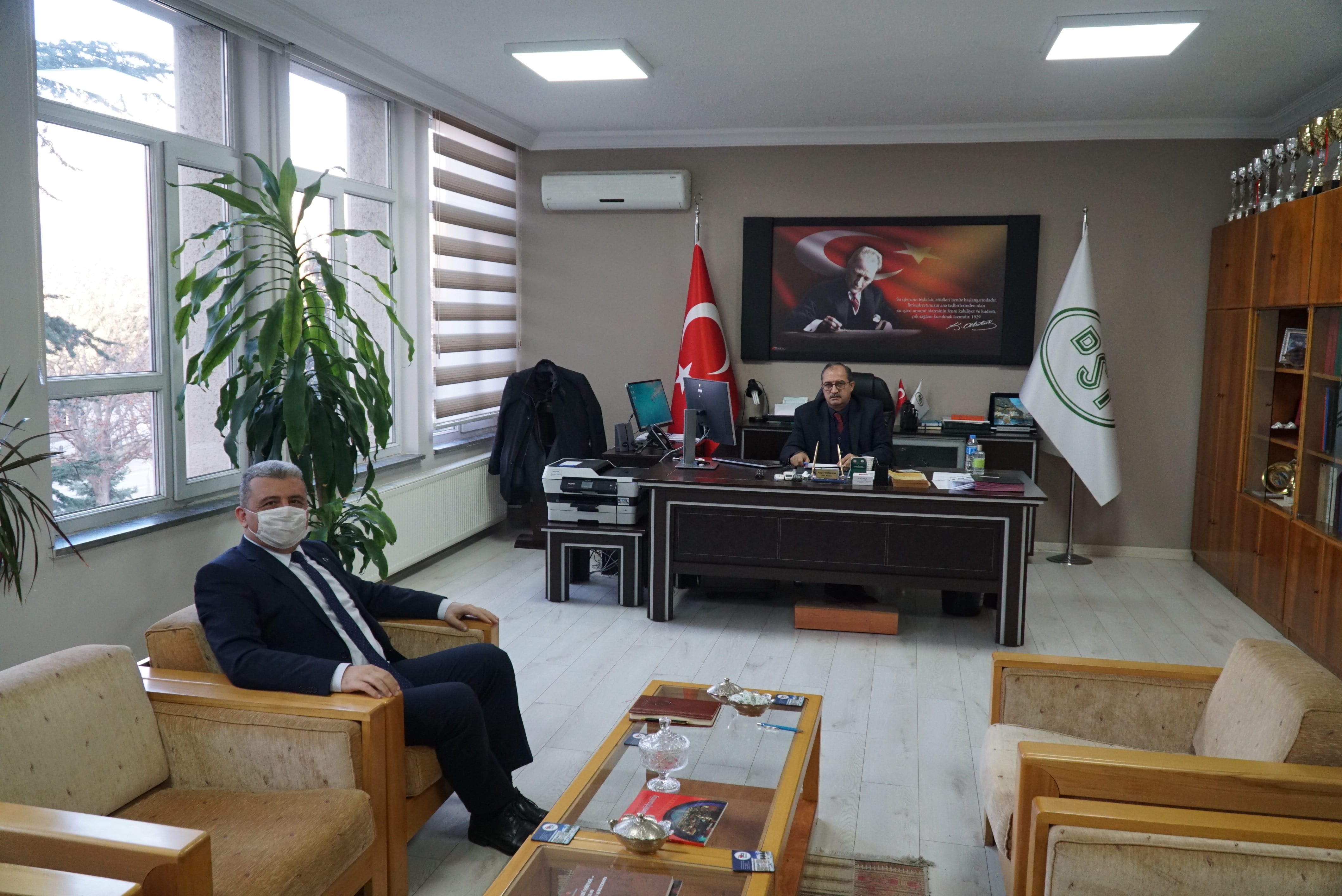 Birlik Müdürü Mustafa Örgüt, Amasya DSİ Şube Müdürlüğünü Ziyaret Etti